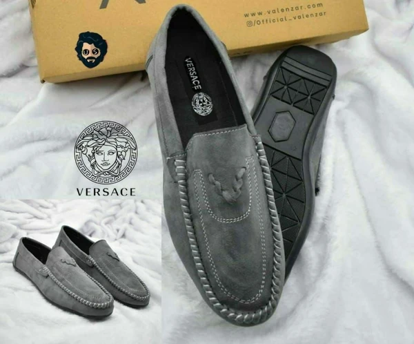 VERSACE LOAFERS - Gray