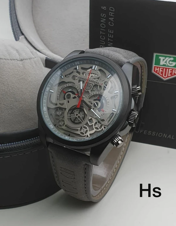 Tag Heuer Leather Belt Watch - Gray