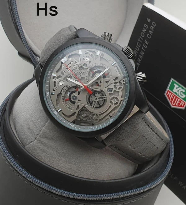 Tag Heuer Leather Belt Watch - Gray