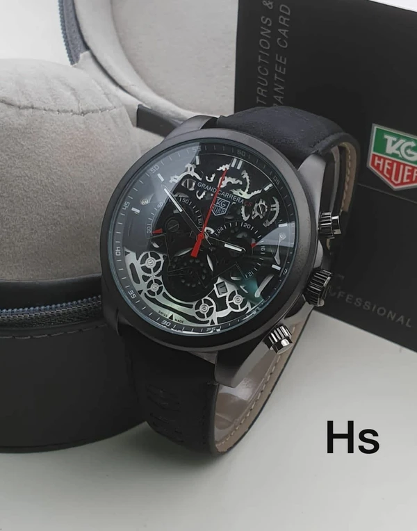 Tag Heuer Leather Belt Watch - Black