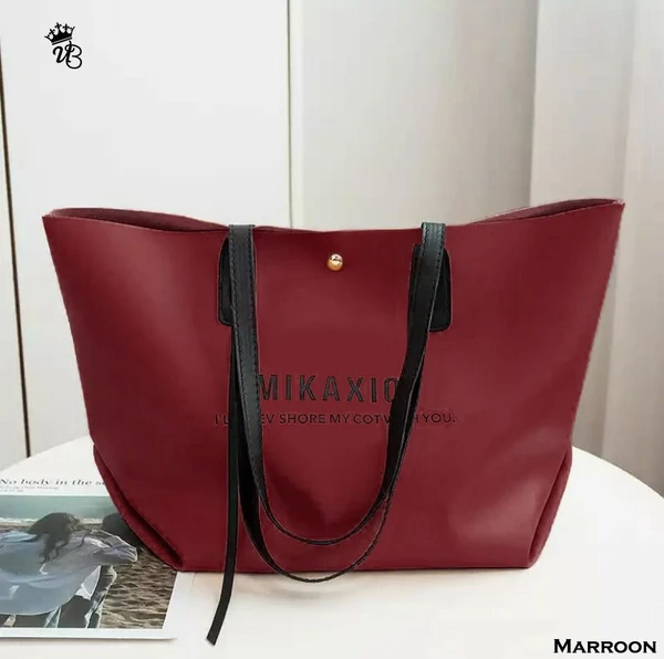 Imported Tote Bag - Maroon