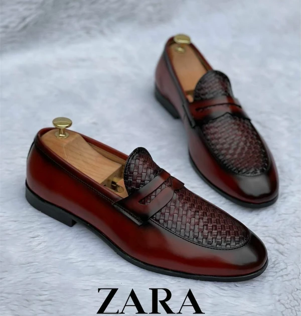 ZARA LOAFERS - Brown, 6