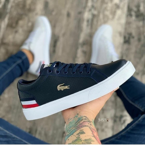 NAVY BLUE LACOSTE SNEAKERS - 8