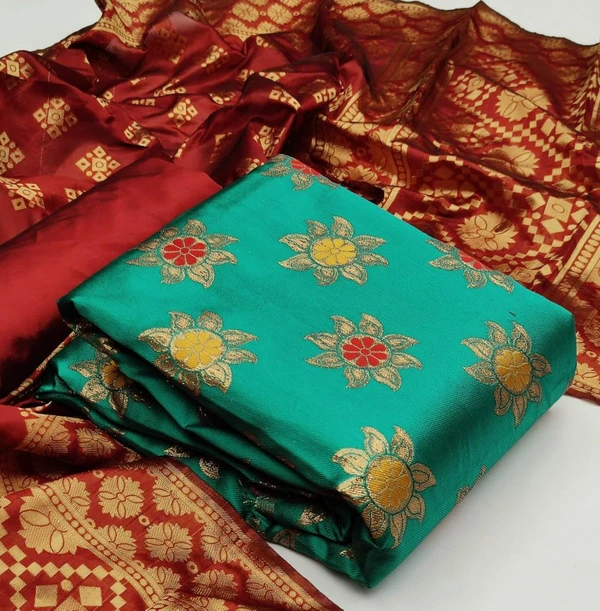 BANARASI SILK SUITE - Gold