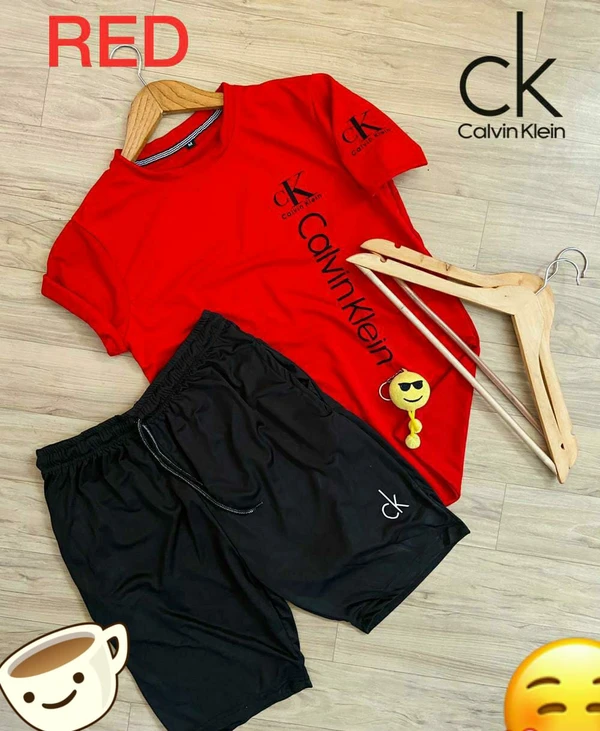 Lycra T-shirt & Nikker Combo - Red