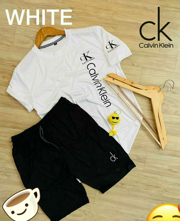 Lycra T-shirt & Nikker Combo - White