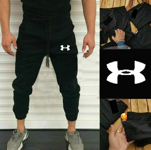 UA LYCRA JOGGERS - Black