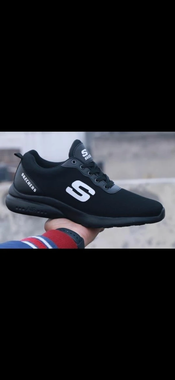 SKECHERS CASUAL SHOES - Black