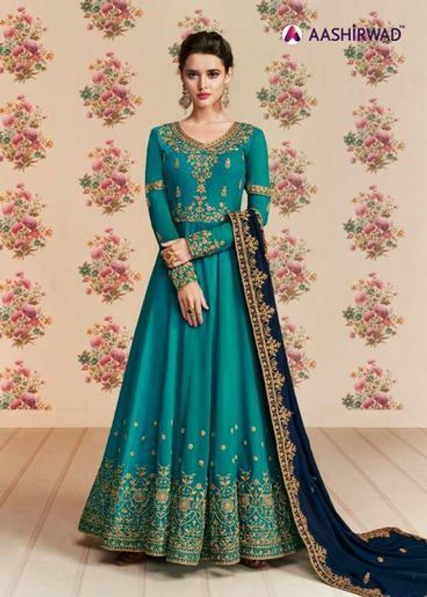  Aashirwad Fux Georgette Gown