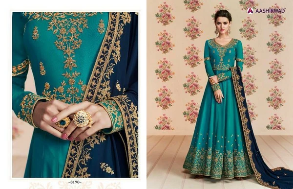  Aashirwad Fux Georgette Gown