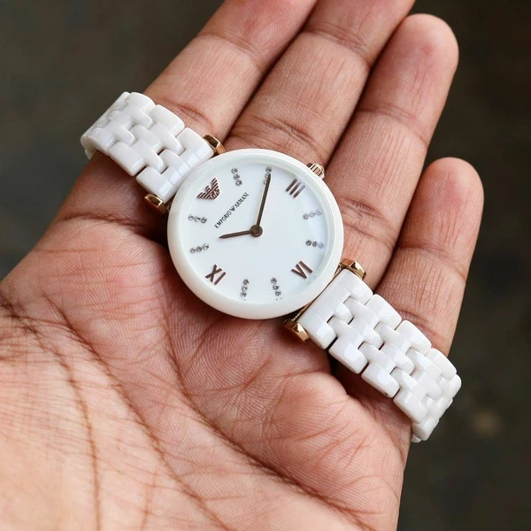 EA Ceramic White Ladies Watch