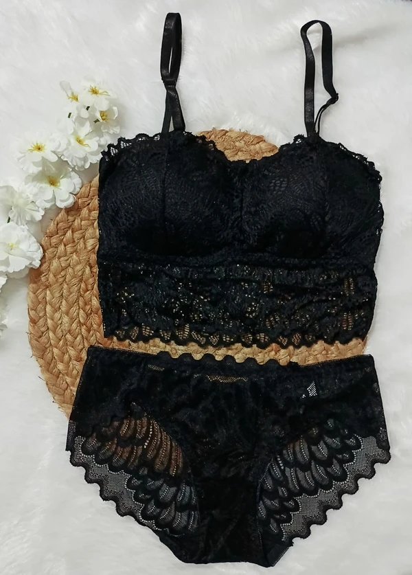 BRA & PANTY SET - Black