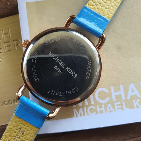 MK Leather Strap Women's Watch