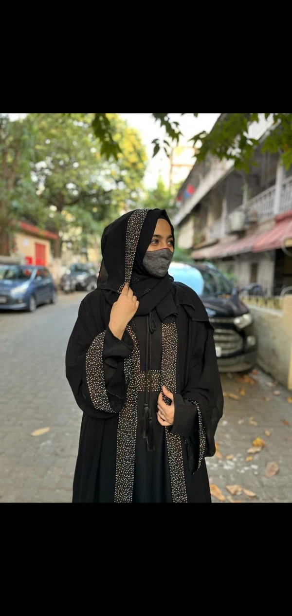 Stone Jacket With Inner Abaya