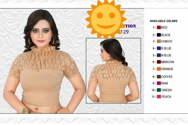 Cotton Lycra Stretchable Readymade Blouse - Rani