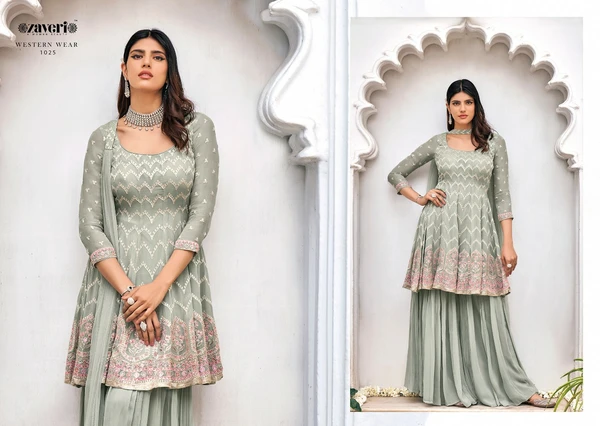 Anarkali Sharara Set - 1023