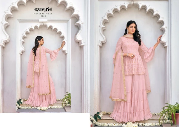 Anarkali Sharara Set - 1023