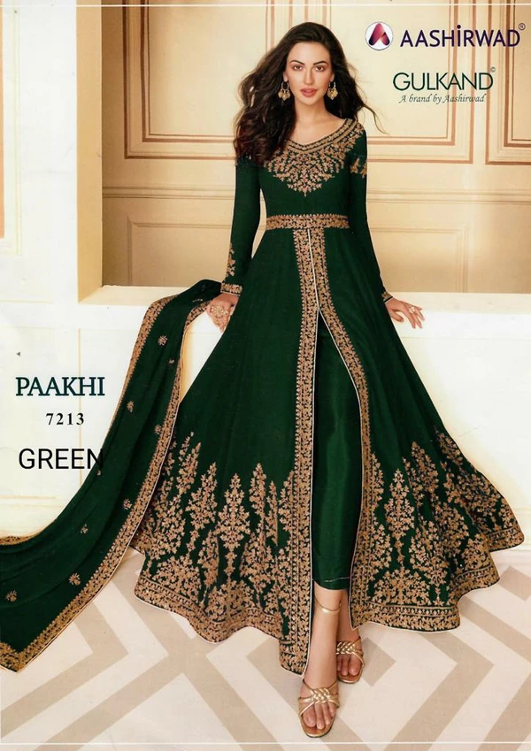 Aashirwad Pakistani Gown  - WINE