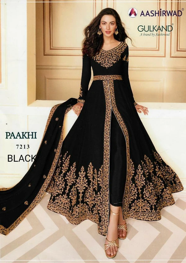 Aashirwad Pakistani Gown  - Black