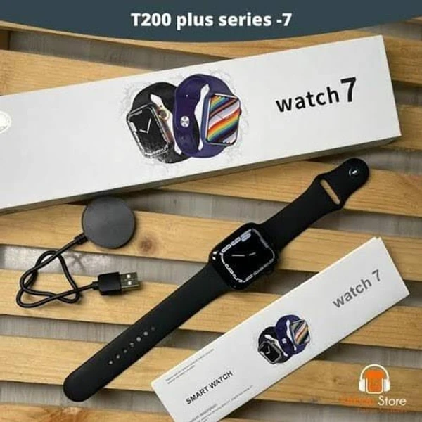 Smart Watch Series 7 T200+ - Black