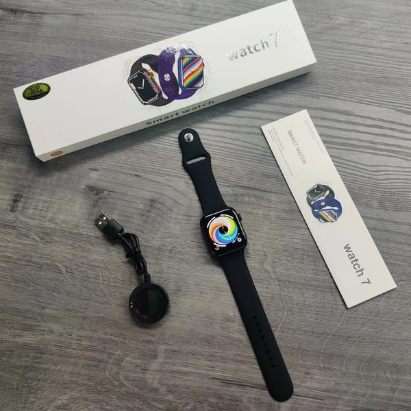 Smart Watch Series 7 T200+ - Black