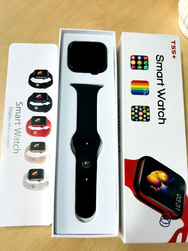 T55 Plus Series 6 Smart Watch - Black