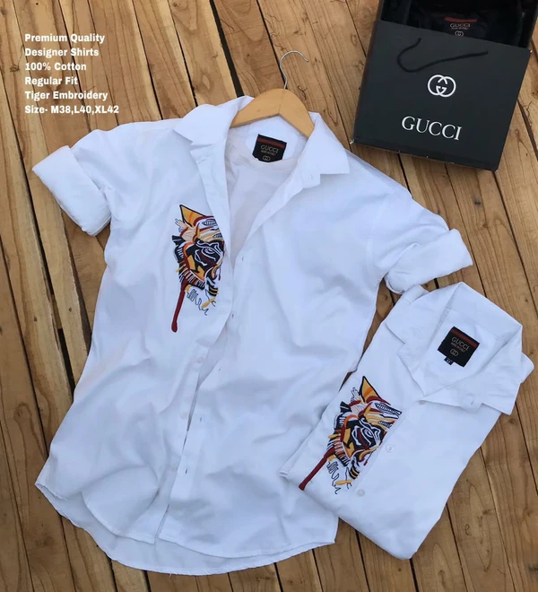 Linen Cotton Designer Shirt - XL-42