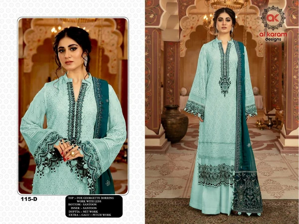 Designer Alkaram Palazzo Suit  - 115-A