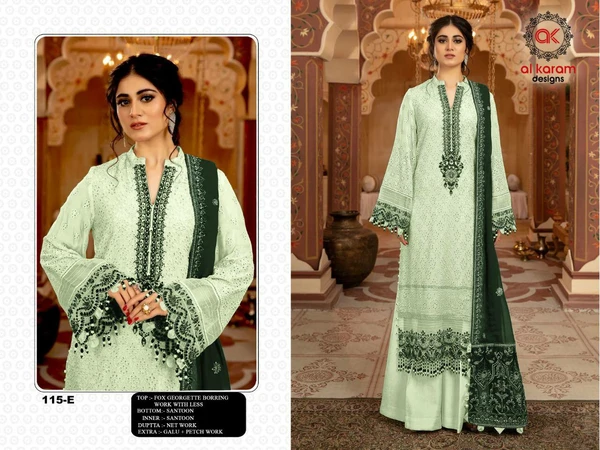 Designer Alkaram Palazzo Suit  - 115-C