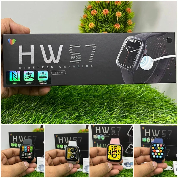 HW57 Pro 45mm Series 7 Smart Watch - Black