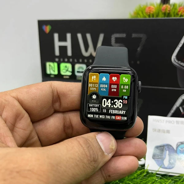 HW57 Pro 45mm Series 7 Smart Watch - Black