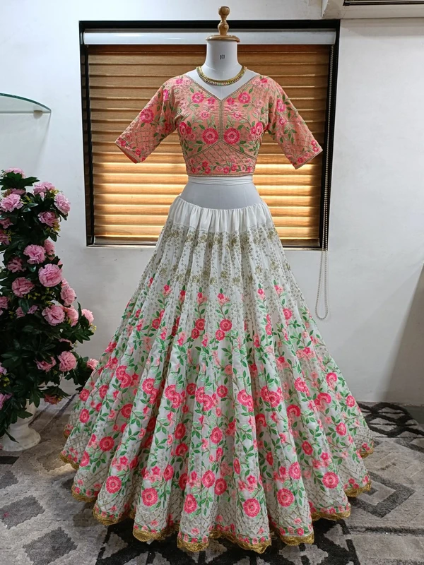 Wedding Lehenga Choli With Embroidery