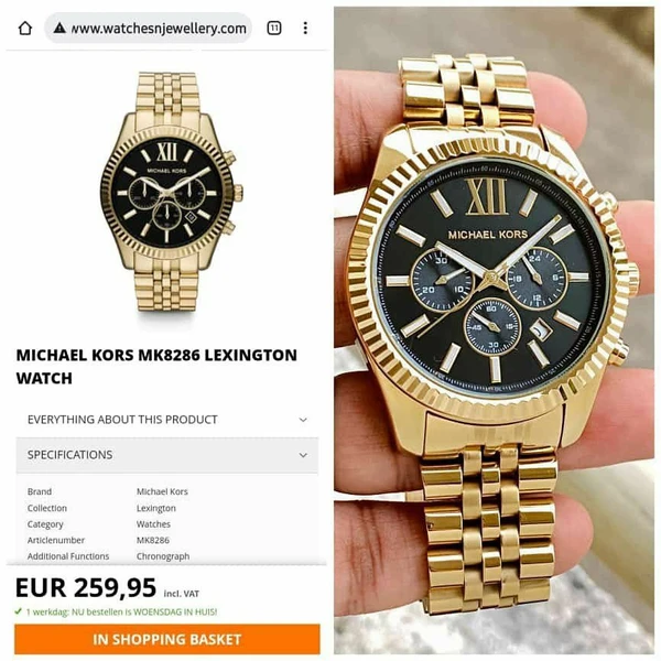 Micheal Kor Slim MK8286 Ladies Watch