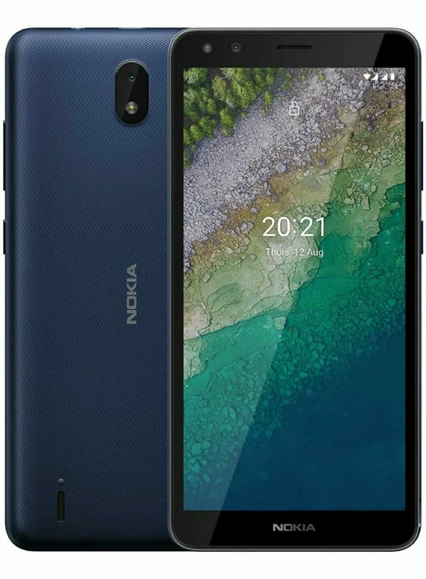 Nokia C01 Plus 4G, Android 11 (Go Edition), 5.45” HD+ Screen, Dual SIM, 2GB RAM/16GB Storage - Blue