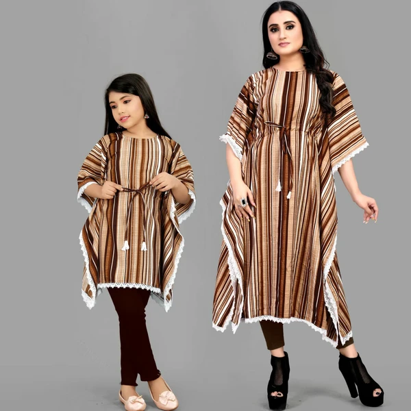 Mother Daughter Combo - Brown, L - 40