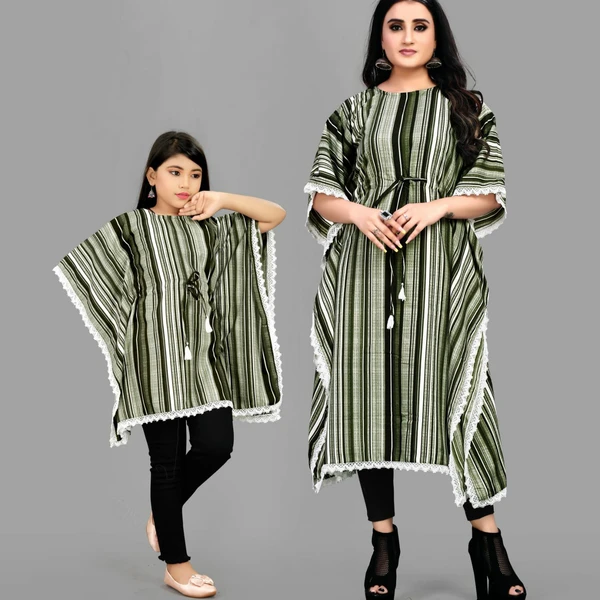 Mother Daughter Combo - Green, L - 40