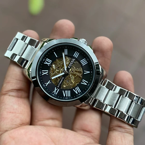 Fossil Clone Automatic Skeleton Watch