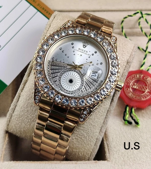 Brand Rolex AD Diamond Watch - Style 1