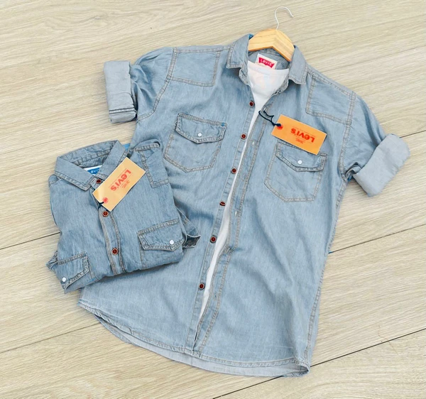 Levis Denim Shirt - Blue, M-38