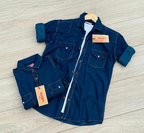 Levis Denim Shirt - Blue, L-40