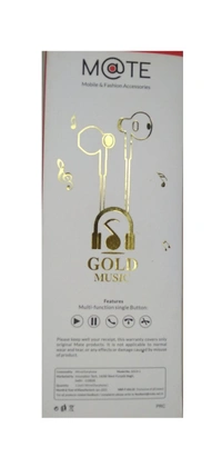Mate CandyGold-1 Ear Phone  - 