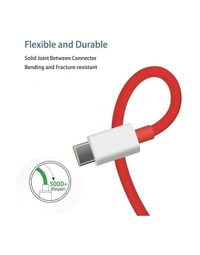 OnePlus 30W Warp Charger 6A Type C Cable Compatible with OnePlus 7T / 7T Pro / 7/7 Pro / 6 / 6T / 5T / 5 / 3T / 3/8 / 8 pro/nord, USB 3.1 Type C Fast Dash Charging Charge Data Cable (one Plus)