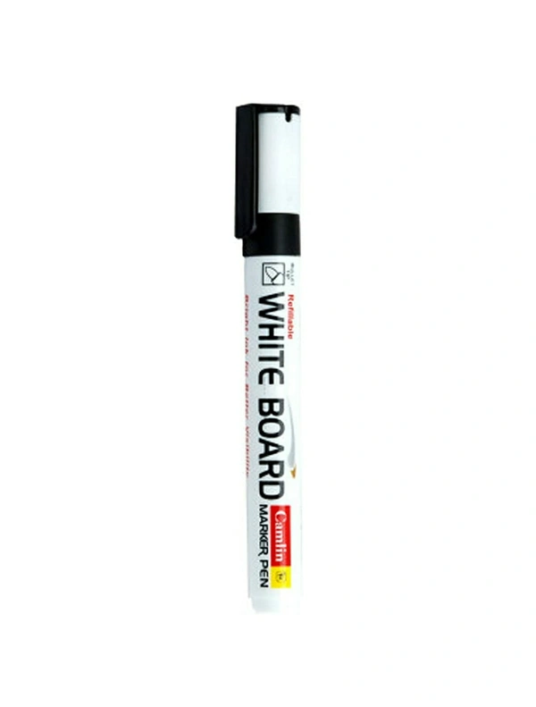 Camlin White Board Marker Pen- Black (Pack of 10)