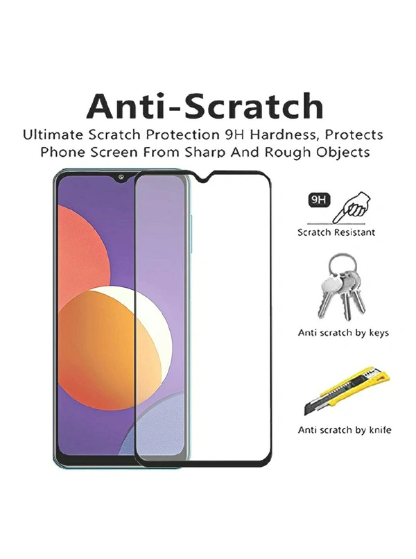 CEDO Samsung M12 / A12 / F12 Tempered Glass | Screen Protector Full Glue Coverage Edge to Edge Tempered Glass for Samsung Galaxy M12 / A12 / F12