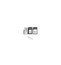 FEDUS (Pack of 1) 4 in 1 Noosy SIM Card Adapter Kit Nano, Micro,Needle for iPhone, Moto E, Nokia 