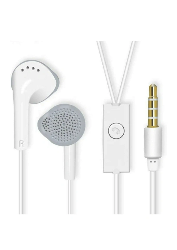 Samsung Earphones with Ultra Bass & Dolby Sound 0.33mm Jack for All Samsung/Anroid/ iOS Devices - (White)