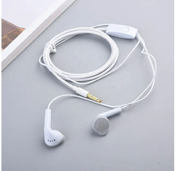 Samsung Earphones with Ultra Bass & Dolby Sound 0.33mm Jack for All Samsung/Anroid/ iOS Devices - (White)