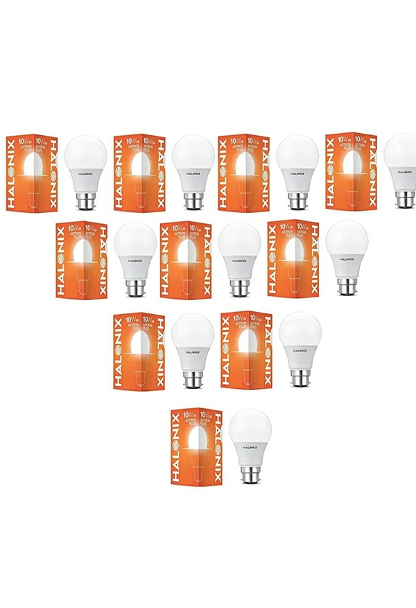 10 Watt B22 LED Cool Day Light Bulb, Pack of 10, White