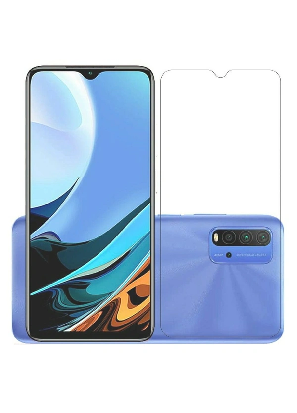 Tempered Glass Screen Guard for Mi Redmi 9 Power / 9 Prime; Poco M2 / M3 (Transparent) Full Coverage Gorilla Protector (Except Edges; slightly small Due to Curved Edges); Pack of 1