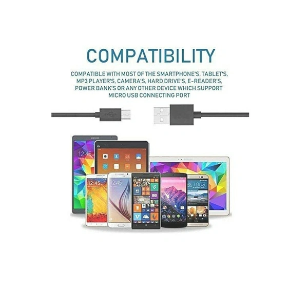 Xiaomi Fast Charger for Mi Xiaomi Redmi 6A/ 7A/Note 5 Pro/6 Pro , Redmi 7,Redmi 6 Like Travel Adapter with Fast Charging Data Cable 5 V For Smart Phone Charger (2.4 Amp Black)